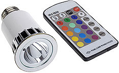 kauko-ohjattava LED polttimo