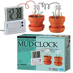Mutakello Mud Clock saa energiansa mullasta