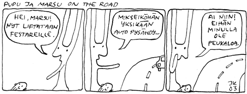 pupu ja marsu on the road