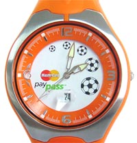 Mastercard Paypass rannekello - luottokortti rannekellossa