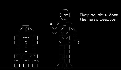 Ascii grafiikalla toteutettu Tähtien Sota