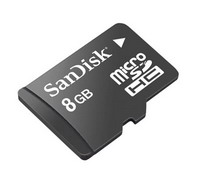 Scandisk aloitti testitoimitukset 8 gigatavun Micro SDHC korteille