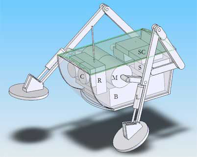 Basisliskia matkiva robotti kykenee juoksemaan veden päällä