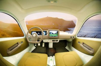 Futuristinen Aptera hybridiauto ennakkovarattavissa