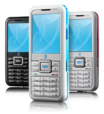 Ensimmäinen Skype-kännykkä nimeltään 3 Skypephone on esitelty