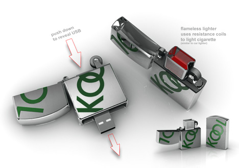 USB-littimestä ladattava tupakansytytin