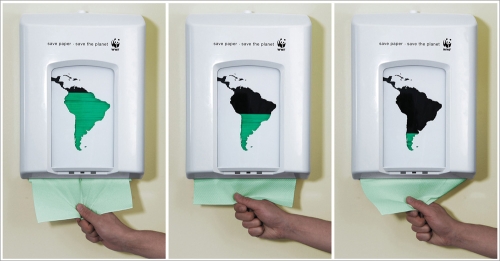 WWF Save Paper -mainoskampanja