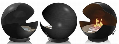 Vauni Globe on etanolia poltteleva pac-man-grilli