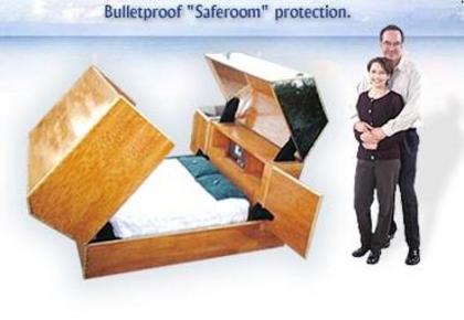Quantum Sleeper on luodinkestävä sänky-turvahuone