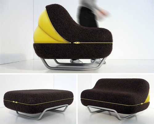 The Eclosion pump-up sofa on uudenlainen vuodesohva