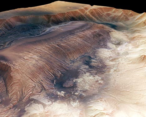 Uudet 3d-kuvat näyttävät Mars-planeetan massiivisen vuoriston