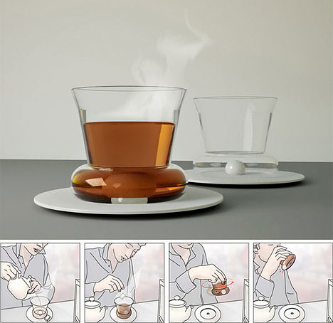 Self-stirring cup antaa kyytiä lusikalle