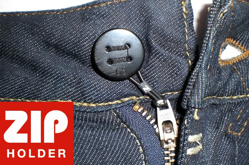 ZipHolder pitää housujen vetoketjun kiinni