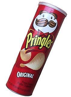 Pringles-purkin muotoilija haudattiin maan lepoon omassa keksinnössään