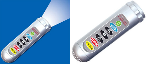 Talking CPR Flashlight ohjastaa puhallus-paineluelvytyksen