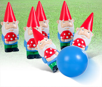 Puutarhatonttukeilasetti