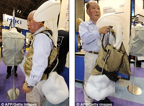 Japanilainen yritys esittelee turvatyynyn vanhuksille