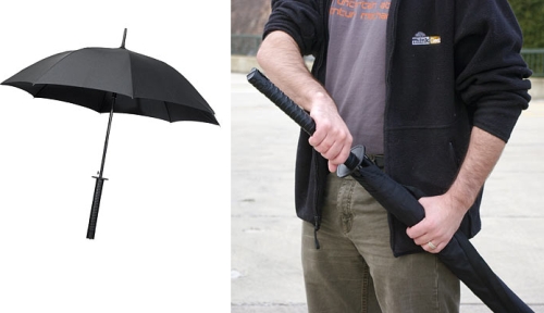 Samurai Sword Handle Umbrella onkin tavallinen sateenvarjo