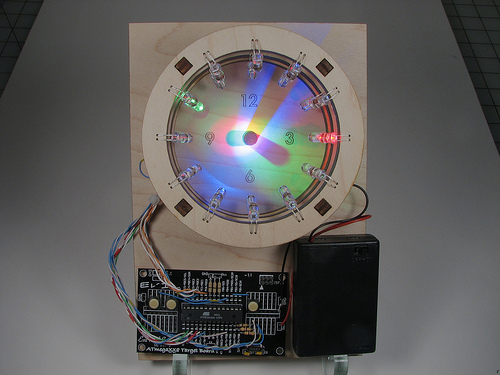 A Bulbdial Clock on led-"aurinkokello" 1