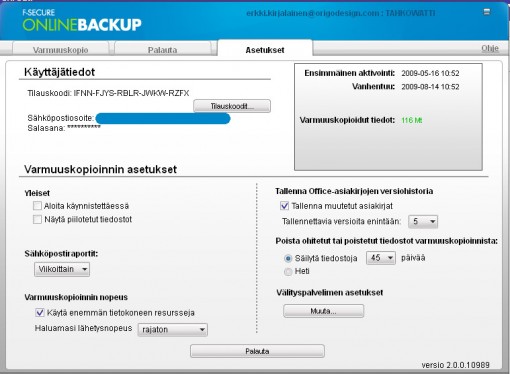 fsecure-settings fsecure-settings
