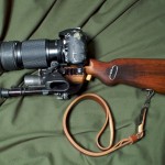 Tactical Camera Long Range Assault Stock eli TALCS on Nikon D200 kiväärin rungossa 1