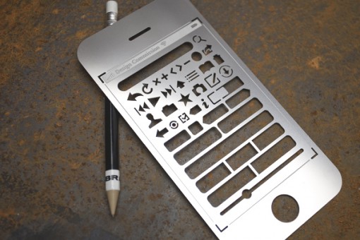 iPhone Stencil Kit, suunnittele käyttöliittymät oldschool-tavalla 1 iPhone Stencil Kit, suunnittele käyttöliittymät oldschool-tavalla 1