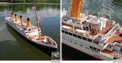 Radio-ohjattava RMS Titanic on 1,8 metriä pitkä