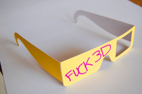 FUCK 3D !!! luottaa kaksiulotteisuuden kiehtovuuteen 1 FUCK 3D !!! luottaa kaksiulotteisuuden kiehtovuuteen 1