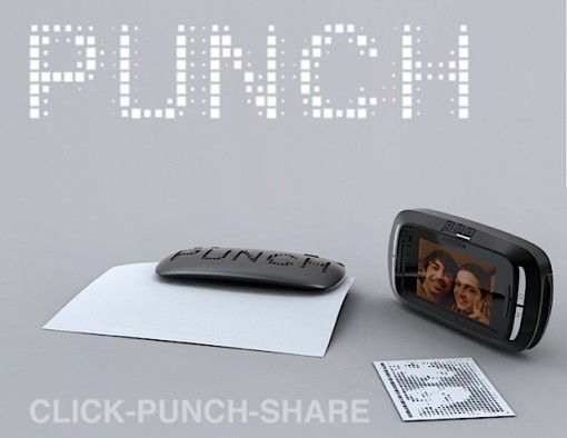 Punch on kamera joka rasteroi rei'illä 1 Punch on kamera joka rasteroi rei'illä 1