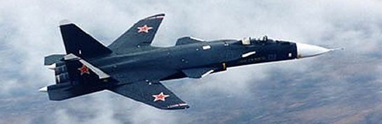 Su-47 testikone lennolla