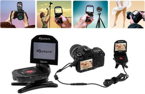 Aputure Gigtube Instant Digital Screen Remote Viewfinder on nimihirviö, joka näyttää kameran etsimen kuvan