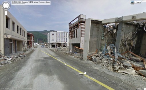 google street view tsunamialueella