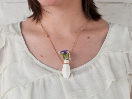 Wearable Planter Necklace -kasvikaulakoru
