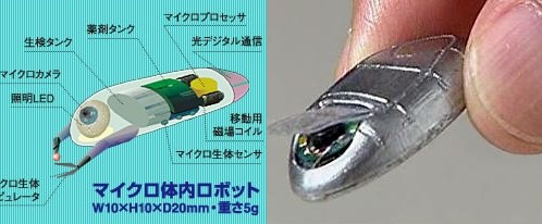 Kauko-ohjattava nieltävä lääkärirobotti