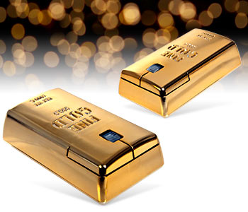 Gold Bullion Wireless Mouse on hiiri Kultasormelle