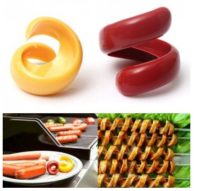 Naurava nakkikone ei naura, mutta sillä saa nakit hienoiksi suikeroiksi!