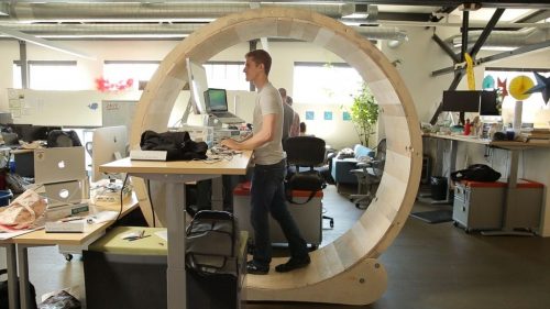 Hamster Wheel Standing Desk