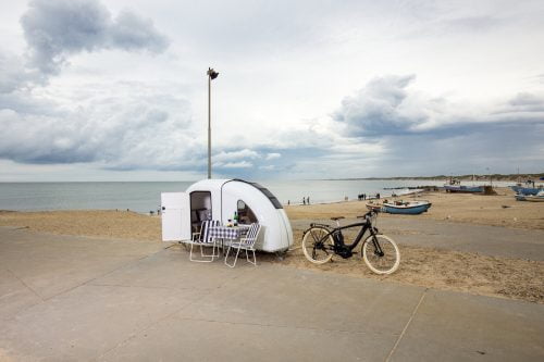 Polkupyörä - asuntovaunu - Wide Path Bicycle Camper
