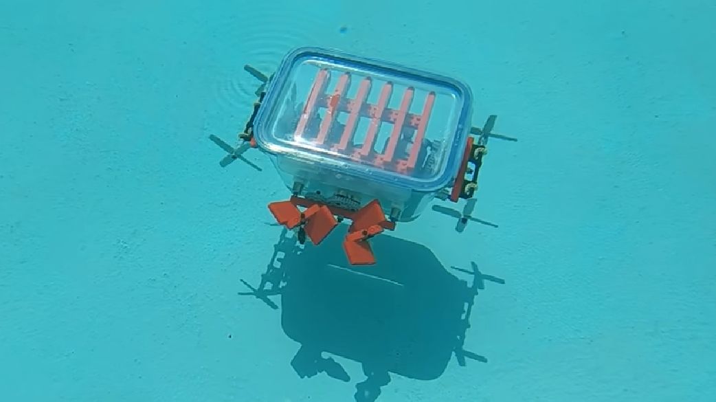 Lego-sukellusveneen testausvaihe