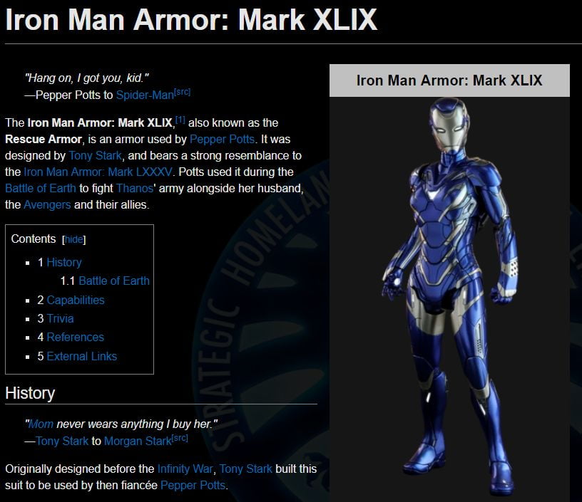 Iron Man Armor Mark XLIX